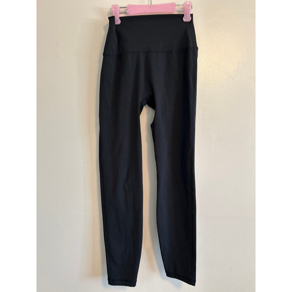 Gold Elite High Waisted Black Leggings Small Compression Yoga